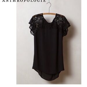 Maeve Black Lace Blouse